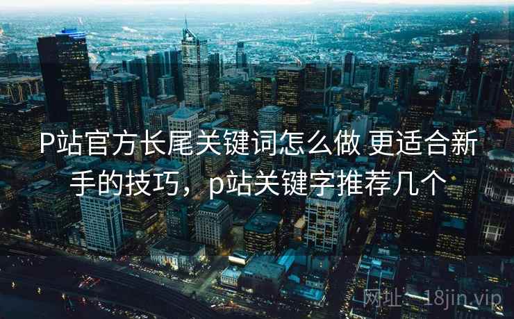P站官方长尾关键词怎么做 更适合新手的技巧，p站关键字推荐几个
