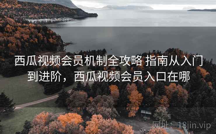 西瓜视频会员机制全攻略 指南从入门到进阶，西瓜视频会员入口在哪