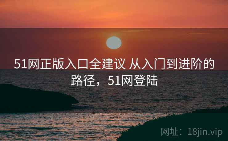 51网正版入口全建议 从入门到进阶的路径，51网登陆