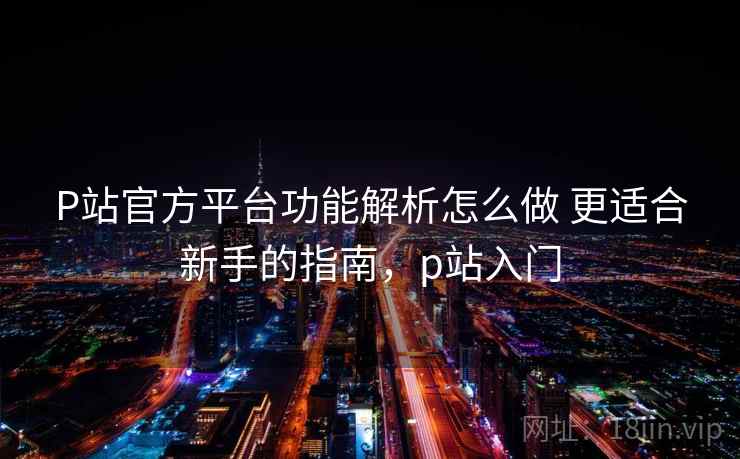 P站官方平台功能解析怎么做 更适合新手的指南，p站入门