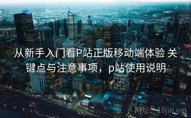 从新手入门看P站正版移动端体验 关键点与注意事项，p站使用说明