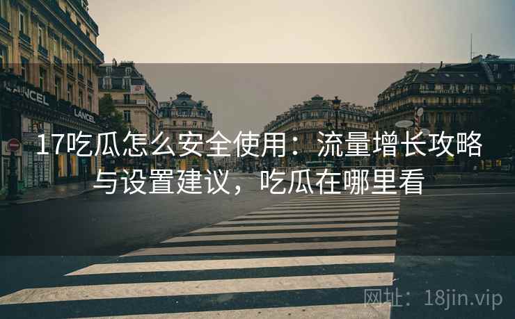 17吃瓜怎么安全使用：流量增长攻略与设置建议，吃瓜在哪里看